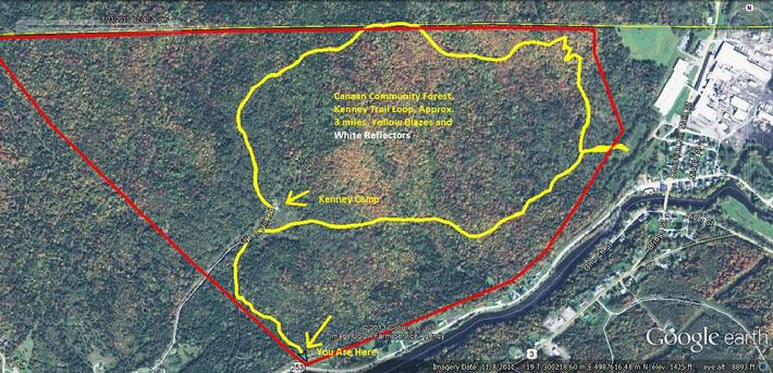 Snowshoe Trails through the Canaan Community Forest